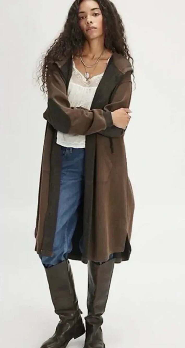 Free People Tomorrows Sweatshirt Cardigan Size Medium